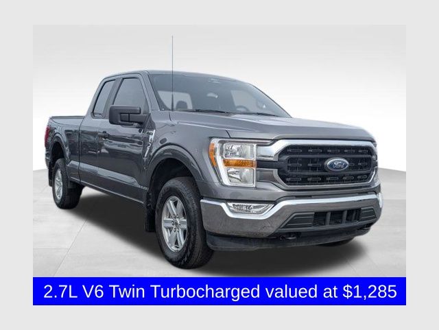 Carbonized Gray Metallic 2022 Ford F-150 XLT SuperCab 4WD Pickup Truck Four-Wheel Drive Automatic