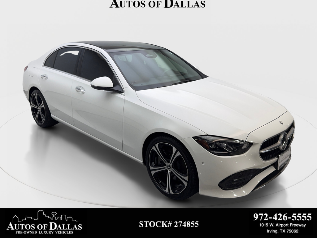 White 2025 Mercedes-Benz C-Class Sedan Rear-Wheel Drive 9-Speed Automatic