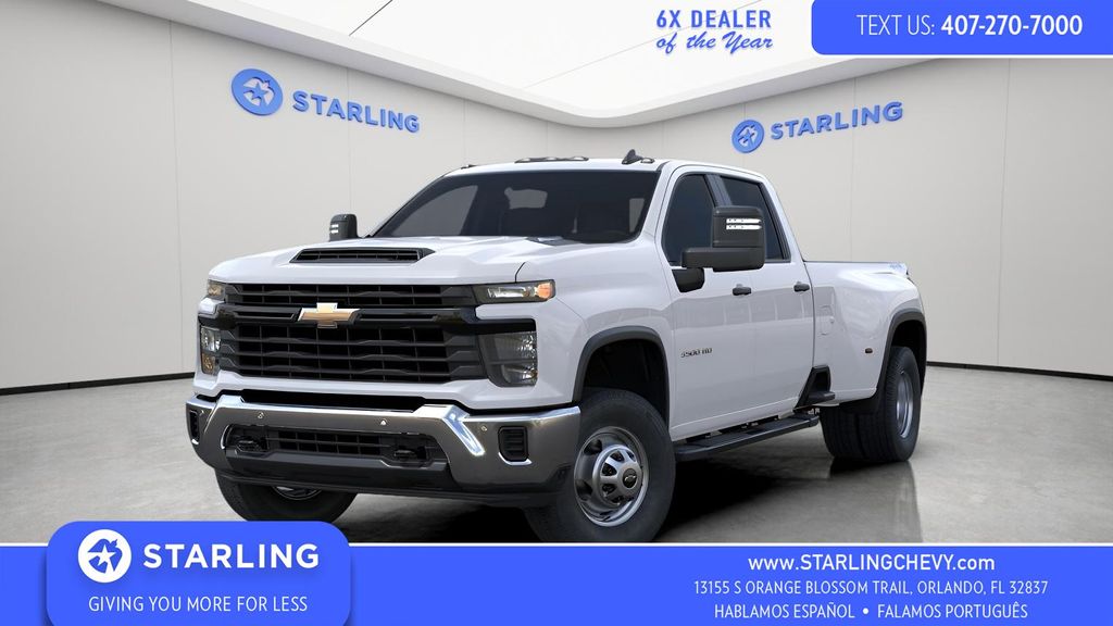 Summit White 2026 Chevrolet Silverado 3500HD Pickup Truck Four-Wheel Drive Automatic