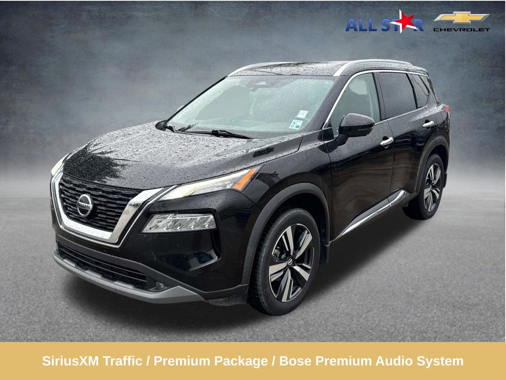 Super Black 2021 Nissan Rogue SUV / Crossover Front-Wheel Drive Continuously Variable Transmission
