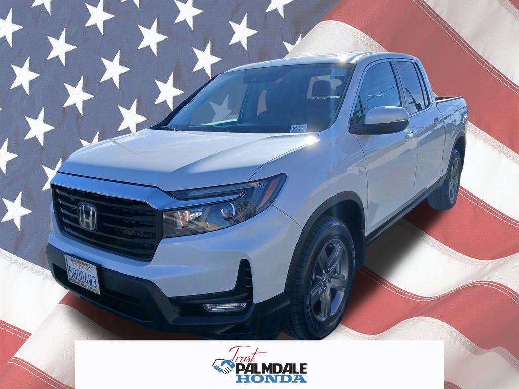 Platinum White Pearl 2023 Honda Ridgeline RTL AWD Pickup Truck All-Wheel Drive 9-Speed Automatic