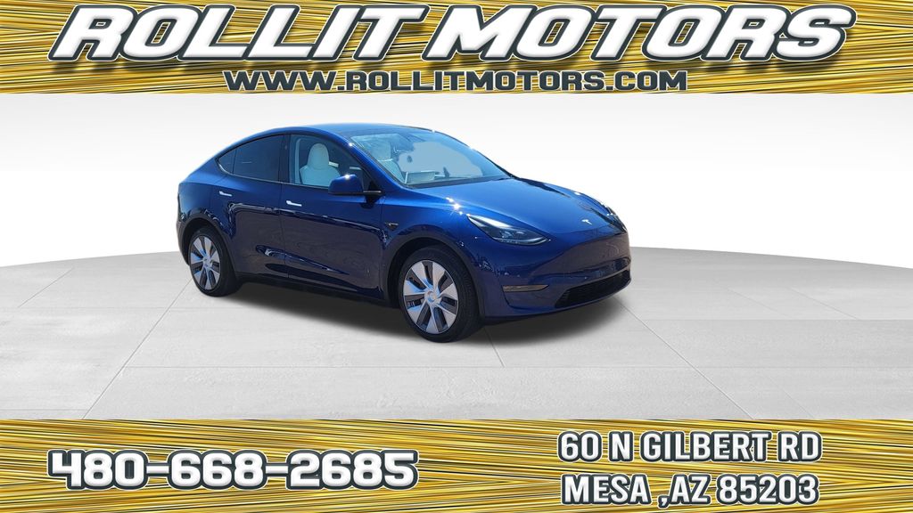 Deep Blue Metallic 2023 Tesla Model Y Long Range AWD SUV / Crossover All-Wheel Drive 1-Speed Automatic