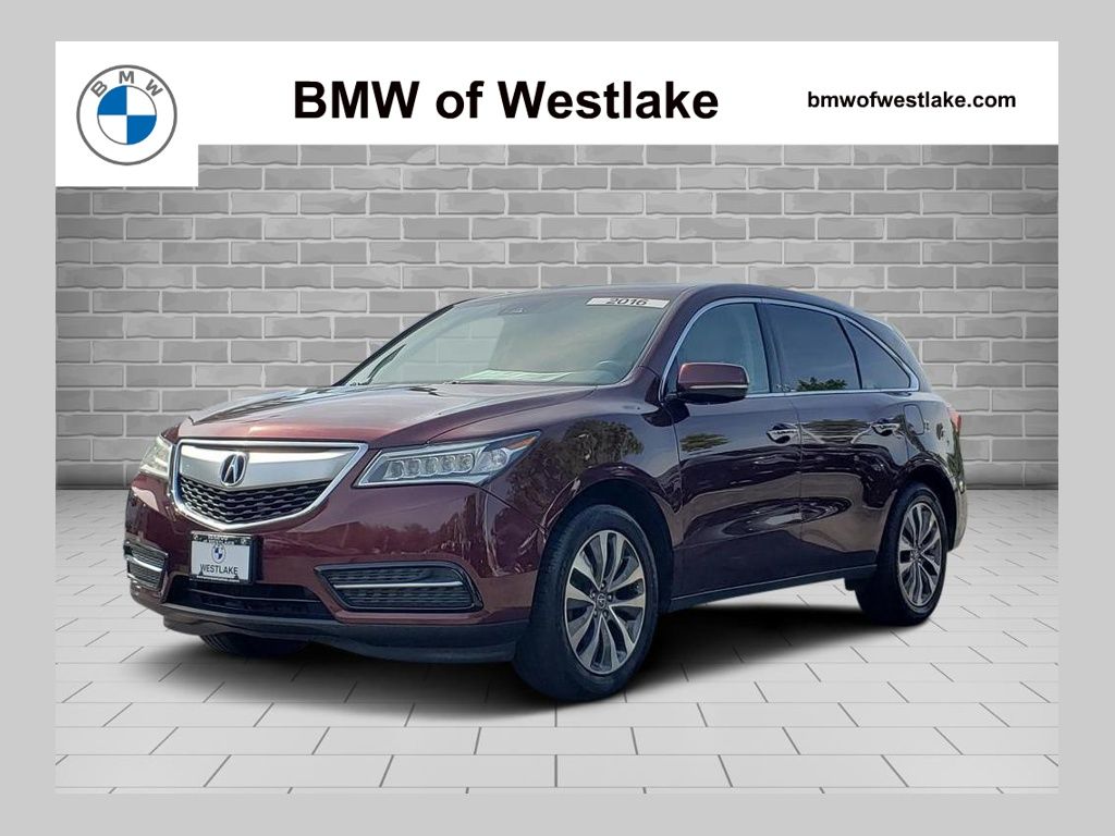 Dark Cherry Pearl 2016 Acura MDX SH-AWD with Technology Package SUV / Crossover All-Wheel Drive 9-Speed Automatic