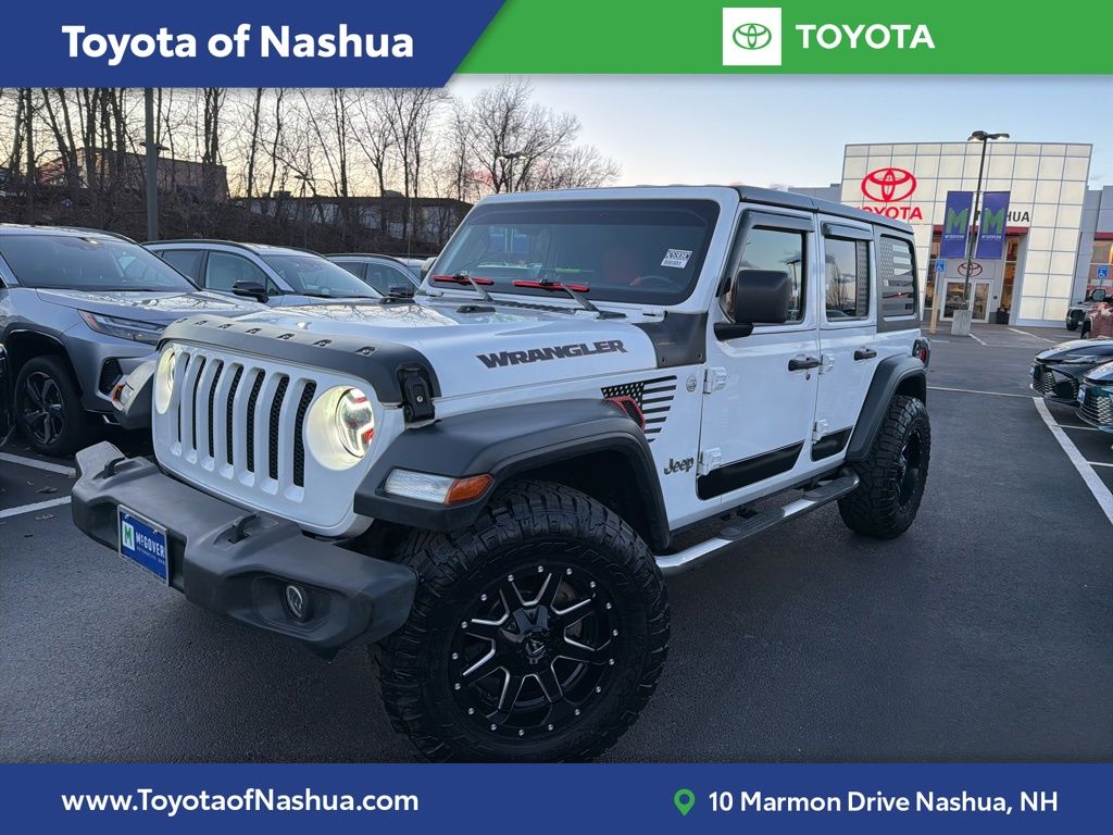 Bright White Clearcoat 2018 Jeep Wrangler Unlimited Sport S 4WD SUV / Crossover Four-Wheel Drive 8-Speed Automatic