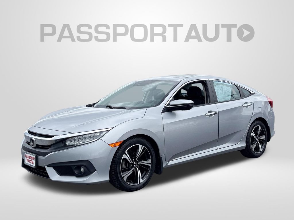 Lunar Silver Metallic 2016 Honda Civic Touring Sedan Front-Wheel Drive Automatic