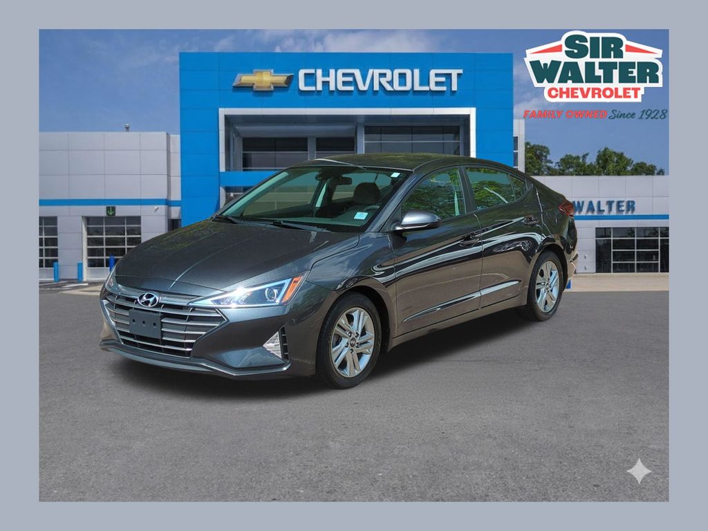 Portofino Gray 2020 Hyundai Elantra SEL FWD Sedan Front-Wheel Drive Continuously Variable Transmission