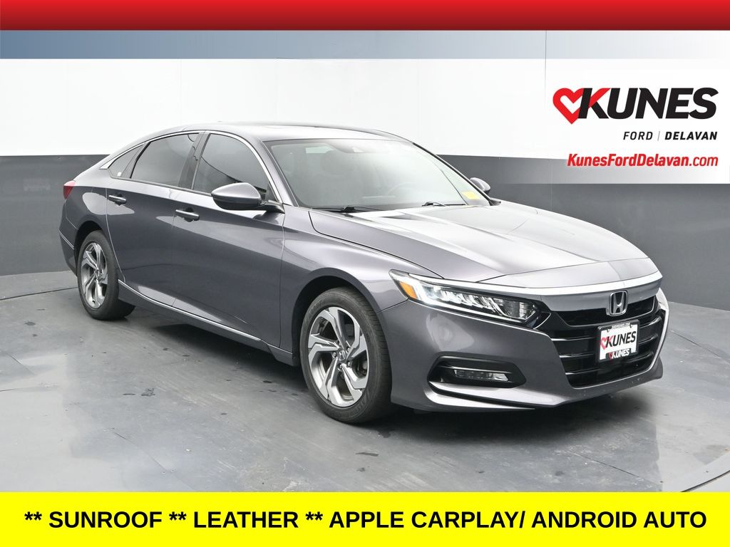 Gray (Modern Steel Metallic) 2019 Honda Accord Sedan Front-Wheel Drive Continuously Variable Transmission