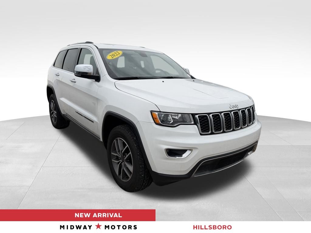 Bright White Clearcoat 2022 Jeep Grand Cherokee SUV / Crossover Four-Wheel Drive 8-Speed Automatic