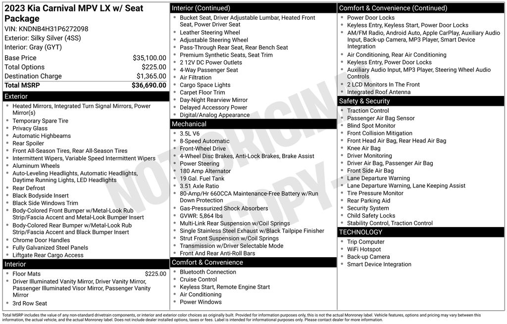 Certified Used 2023 Gray Kia LX image 35