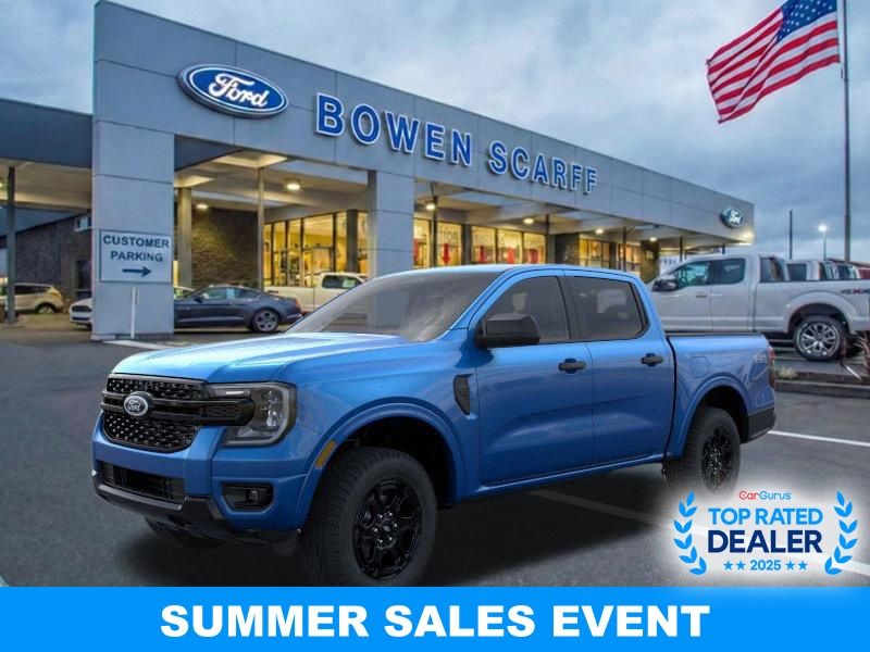 Velocity Blue Metallic 2025 Ford Ranger Pickup Truck Four-Wheel Drive Automatic