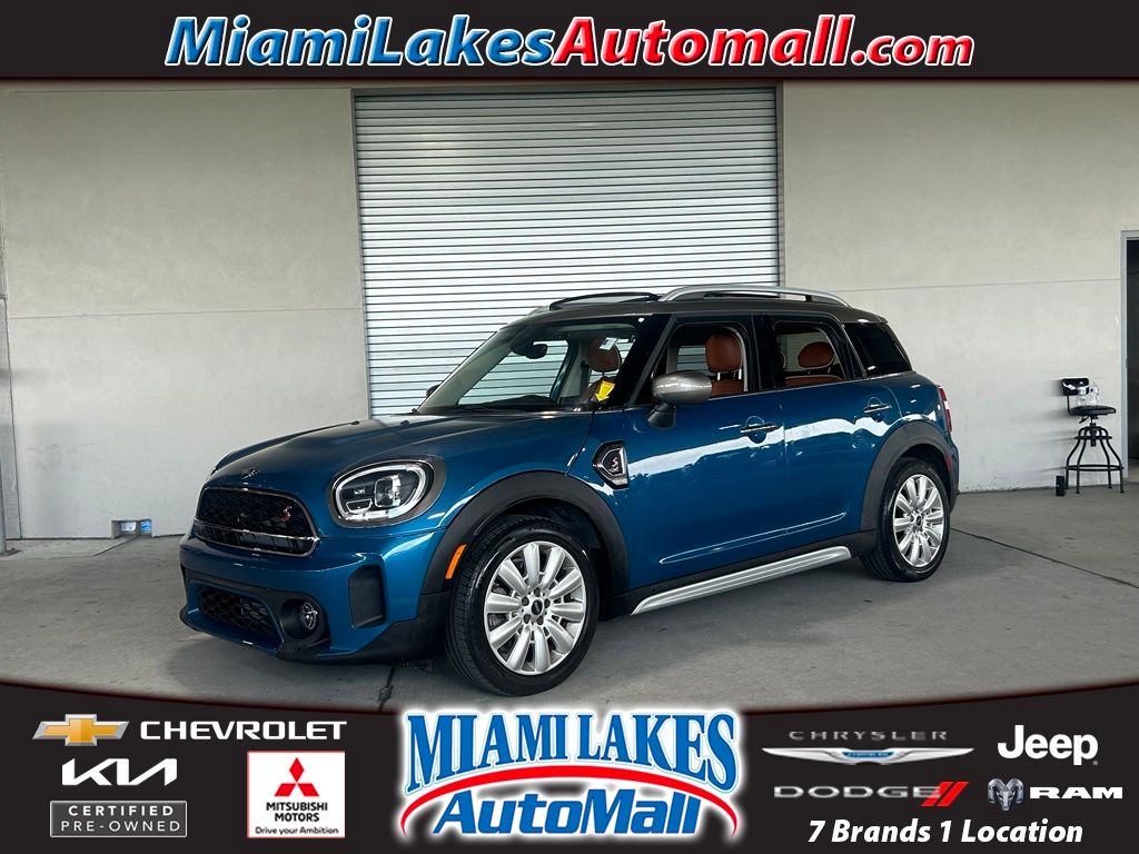 Island Blue Metallic 2022 MINI Countryman SUV / Crossover Front-Wheel Drive 7-Speed Automatic