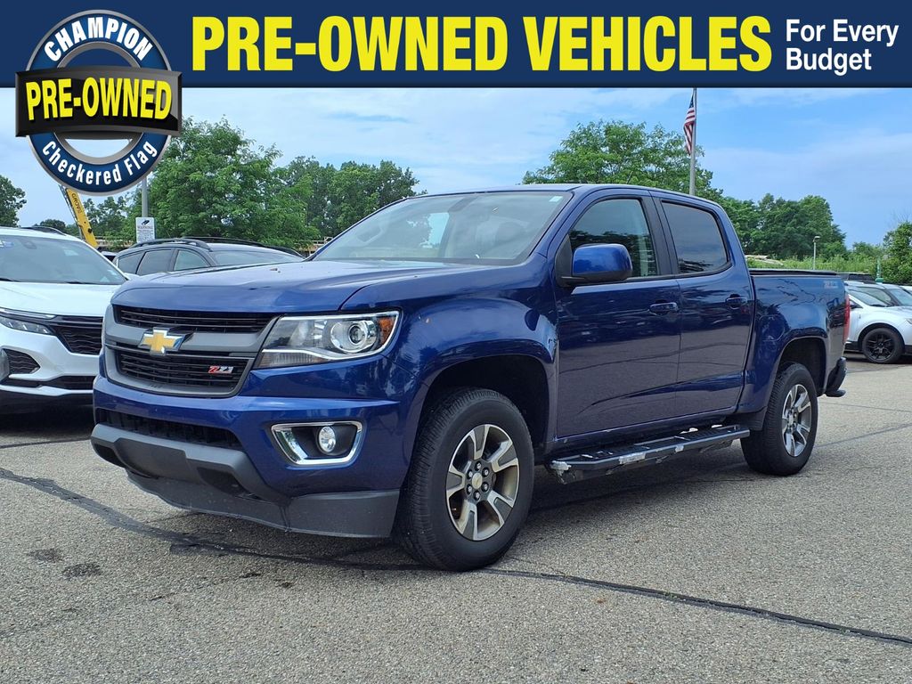 Laser Blue 2015 Chevrolet Colorado Pickup Truck Four-Wheel Drive 6-Speed Automatic