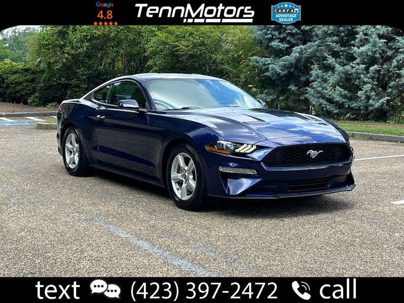 Kona Blue Metallic 2019 Ford Mustang EcoBoost Coupe RWD Coupe Rear-Wheel Drive Automatic
