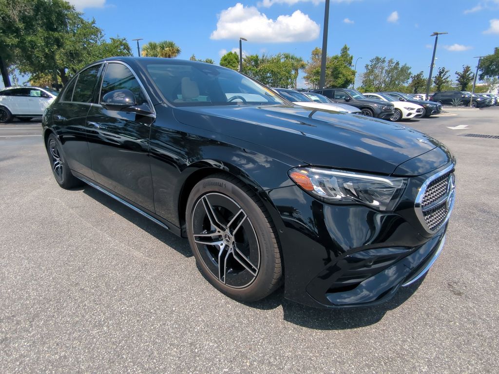 Black 2025 Mercedes-Benz E-Class E 350 4MATIC Sedan All-Wheel Drive 9-Speed Automatic