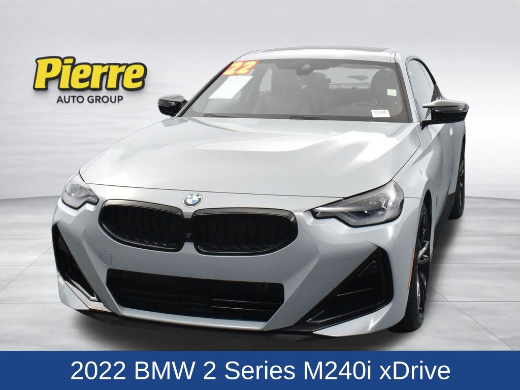 Gray Metallic 2022 BMW 2 Series M240i xDrive Coupe AWD Coupe All-Wheel Drive 8-Speed Automatic