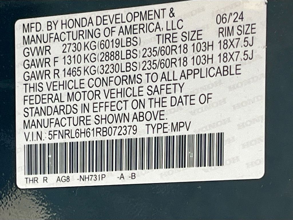 Used 2024 Black Honda EX-L image 33