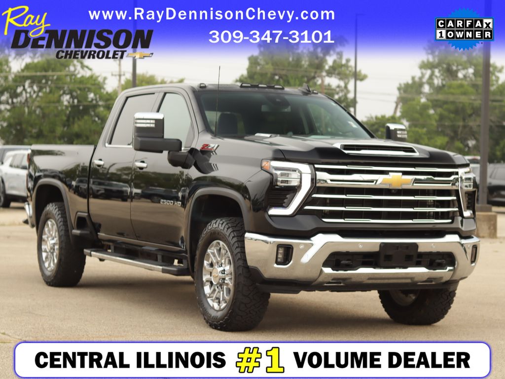Black 2025 Chevrolet Silverado 2500HD Pickup Truck Four-Wheel Drive Automatic