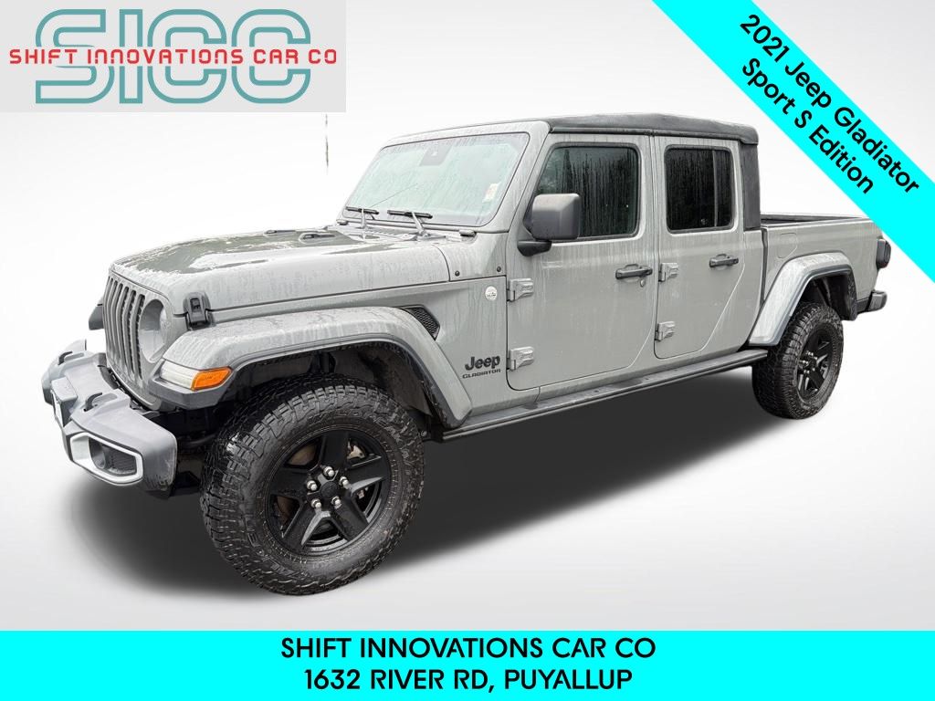 Sting-Gray Clearcoat 2021 Jeep Gladiator Sport Crew Cab 4WD Pickup Truck Four-Wheel Drive 8-Speed Automatic