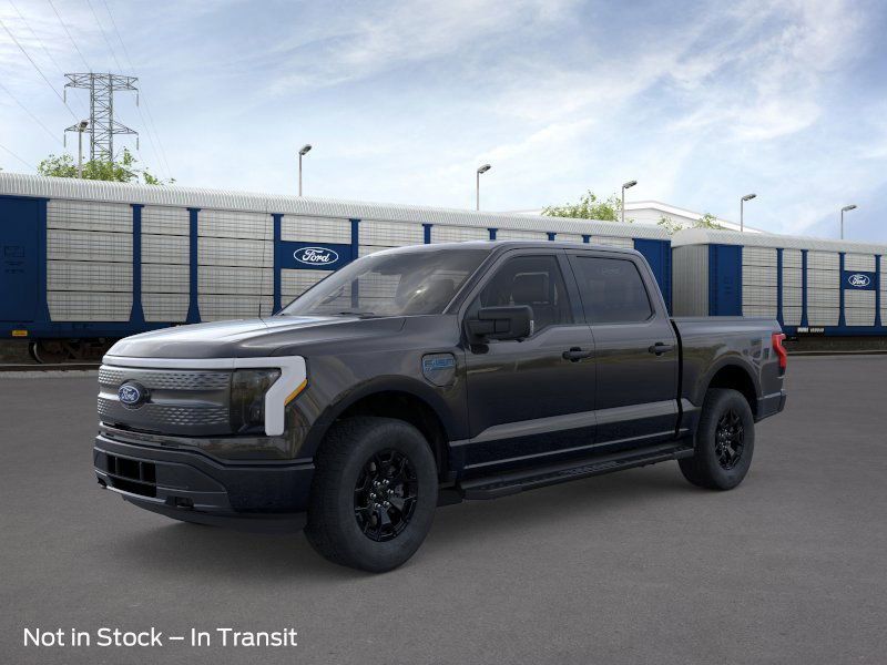 Agate Black Metallic 2025 Ford F-150 Lightning XLT SuperCrew AWD Pickup Truck All-Wheel Drive Automatic