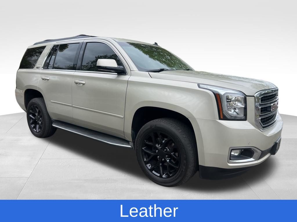 Champagne Silver Metallic 2015 GMC Yukon SLT 4WD SUV / Crossover Four-Wheel Drive 6-Speed Automatic Overdrive