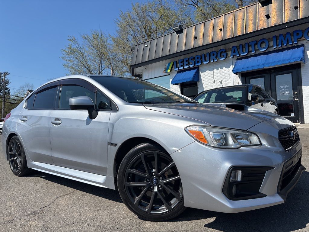 Ice Silver Metallic 2018 Subaru WRX Premium Sedan All-Wheel Drive 6-Speed Manual