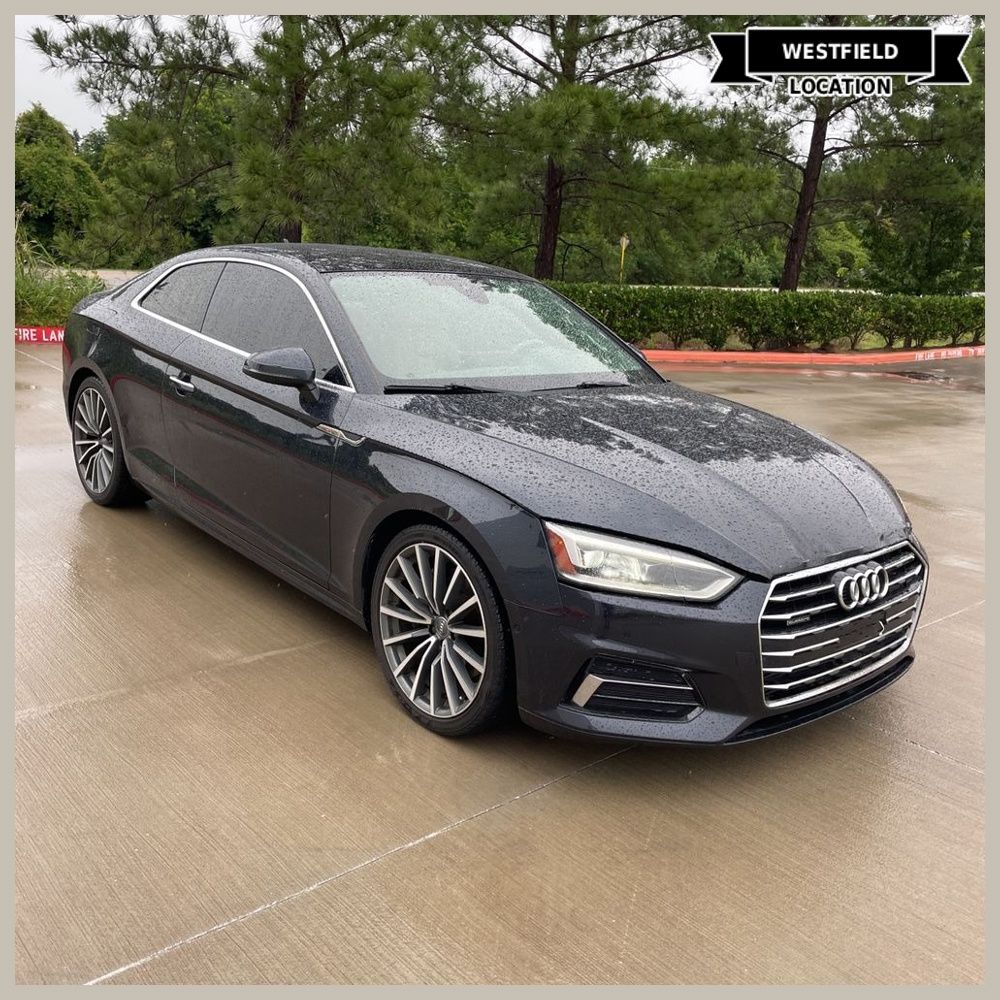 Moonlight Blue 2018 Audi A5 Coupe All-Wheel Drive 7-Speed Automatic