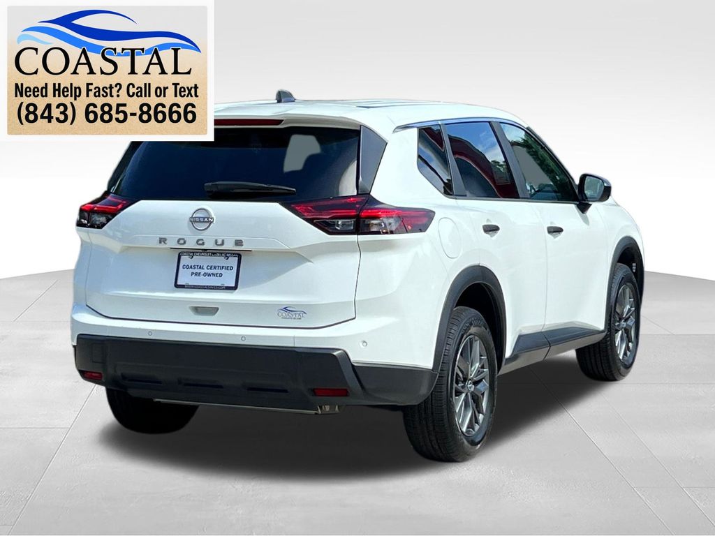 2024 Nissan Rogue S White at Coastal Chevrolet Cadillac
