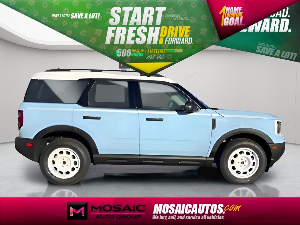 Robins Egg Blue 2025 Ford Bronco Sport Heritage AWD SUV / Crossover All-Wheel Drive 8-Speed Automatic