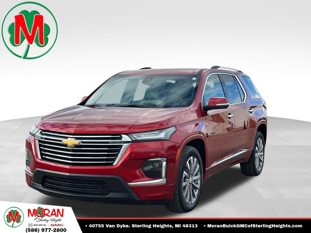 Radiant Red 2023 Chevrolet Traverse SUV / Crossover Four-Wheel Drive 9-Speed Automatic