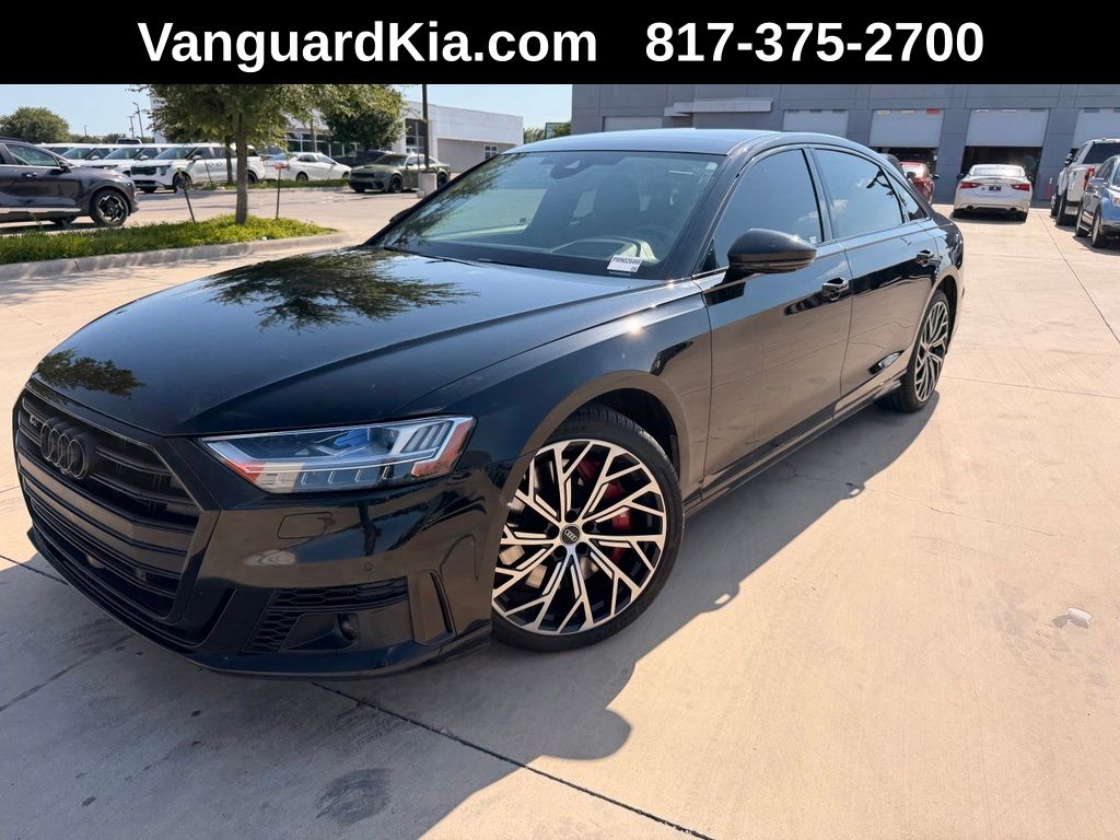Black Metallic 2021 Audi S8 Sedan All-Wheel Drive 8-Speed Automatic