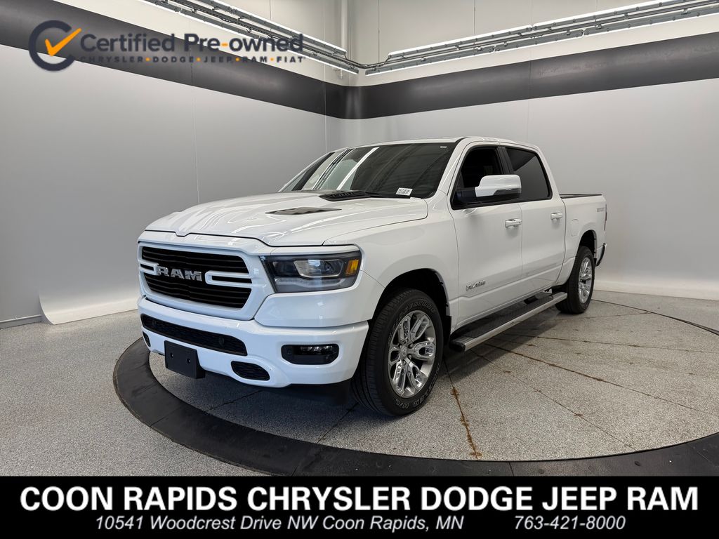 Bright White Clearcoat 2023 RAM 1500 Pickup Truck Four-Wheel Drive 8-Speed Automatic