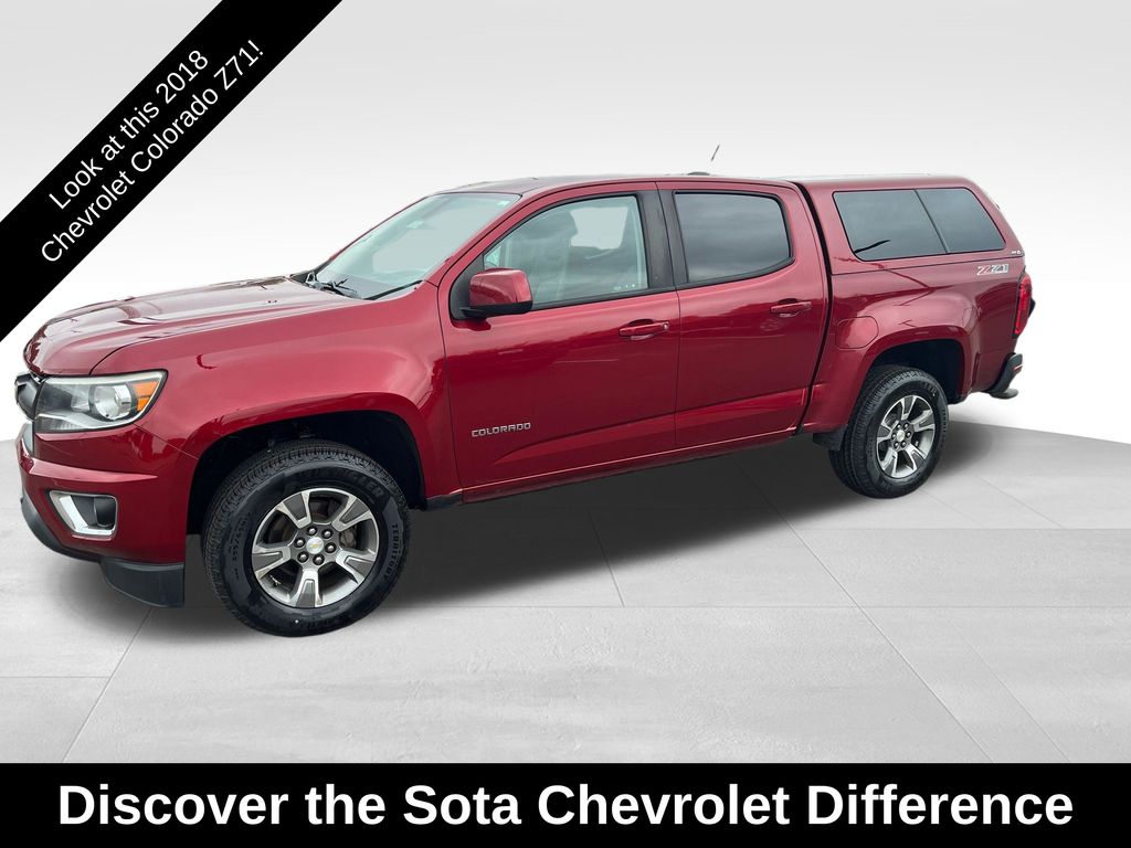 Cajun Red Tintcoat 2018 Chevrolet Colorado Pickup Truck Four-Wheel Drive 8-Speed Automatic
