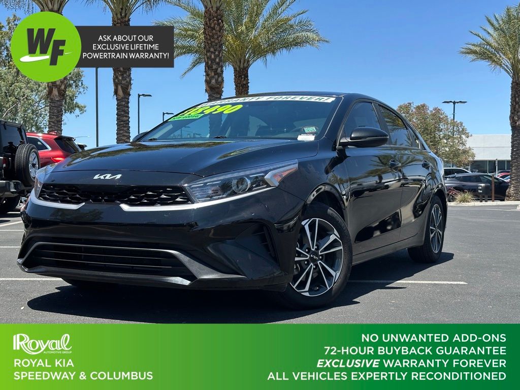 Aurora Black 2024 Kia Forte LXS FWD Sedan Front-Wheel Drive Continuously Variable Transmission