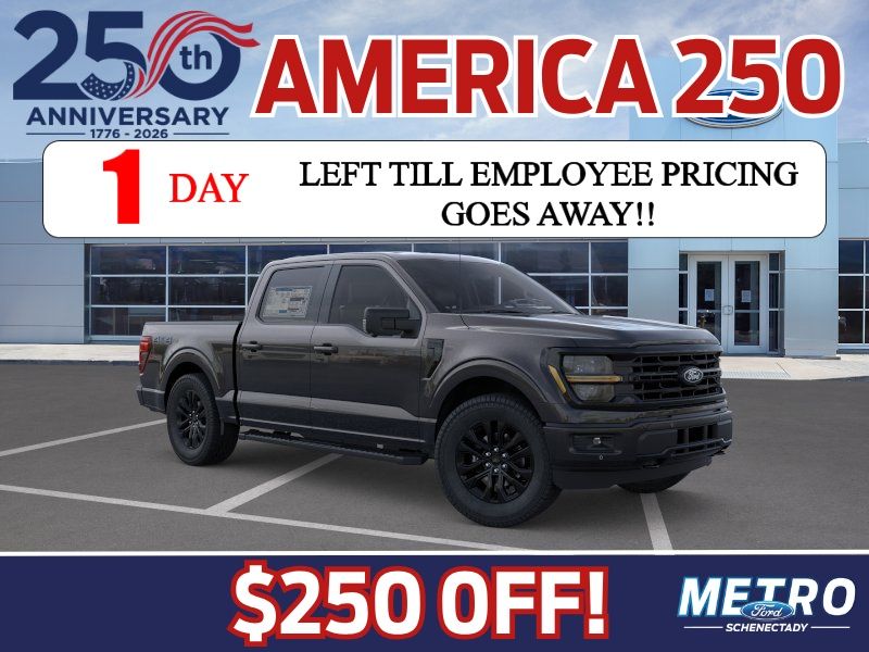 Agate Black Metallic 2026 Ford F-150 Pickup Truck Four-Wheel Drive Automatic