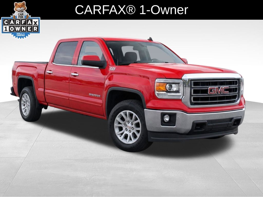 Fire Red 2014 GMC Sierra 1500 Pickup Truck Four-Wheel Drive 6-Speed Automatic Overdrive