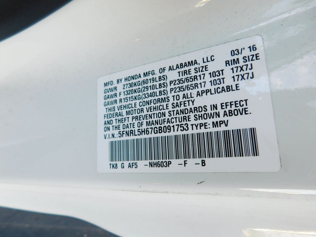 Thumbnail: 2016 Honda Odyssey - 9