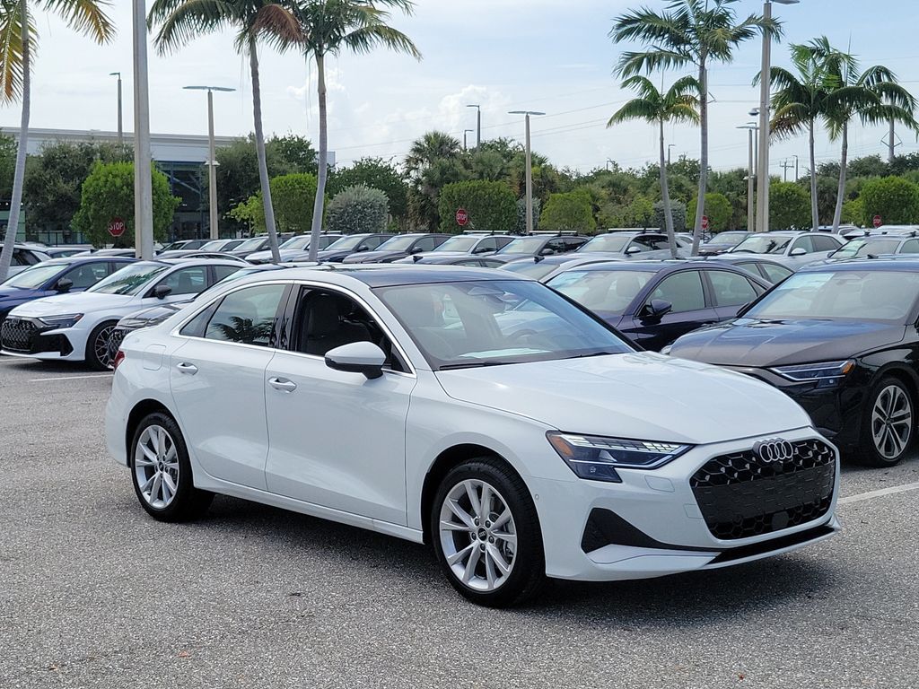 Glacier White Metallic 2026 Audi A3 Sedan All-Wheel Drive 7-Speed Automatic