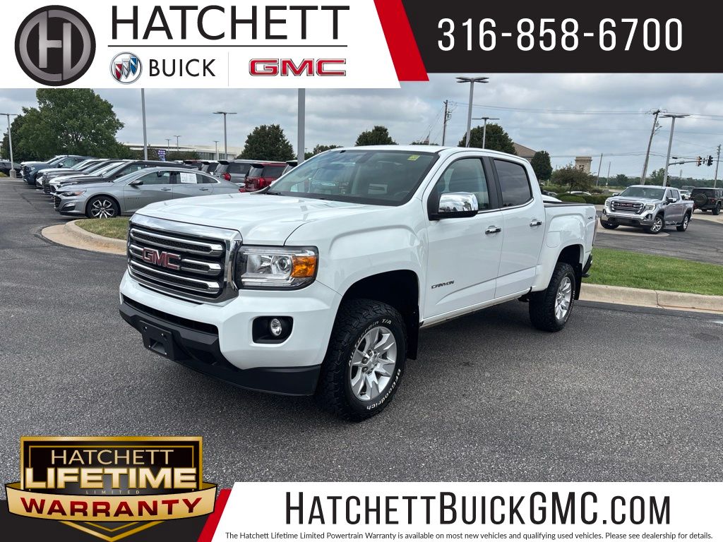 Summit White 2018 GMC Canyon Pickup Truck Four-Wheel Drive 8-Speed Automatic