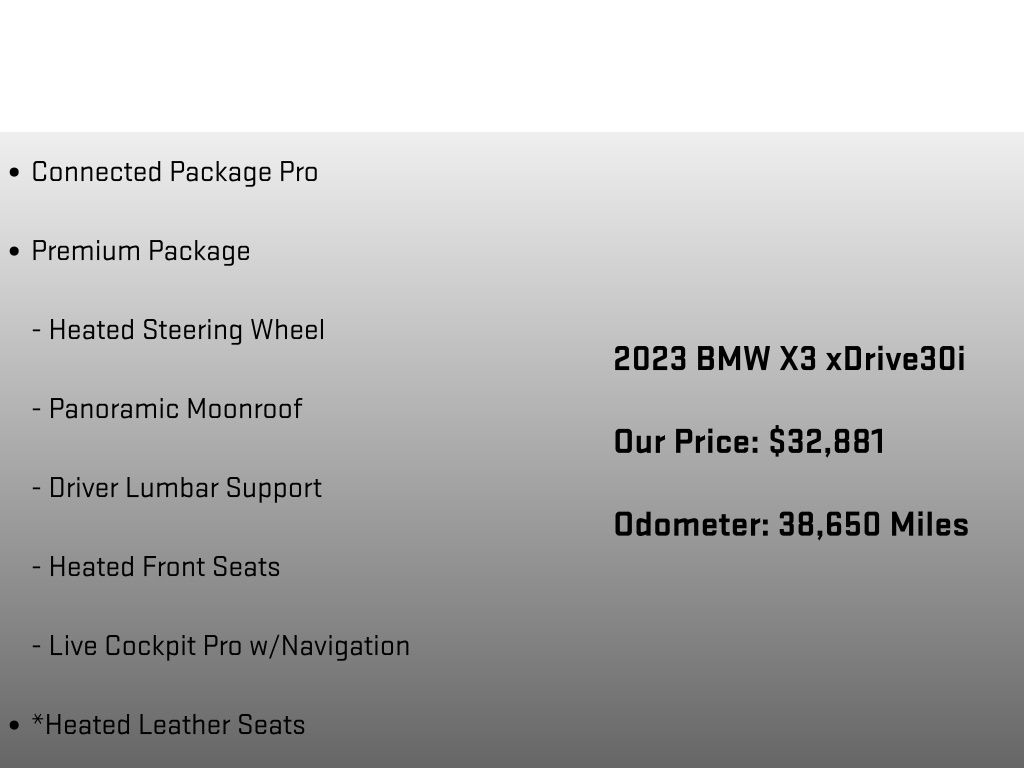 2023 BMW X3 xDrive30i - 5