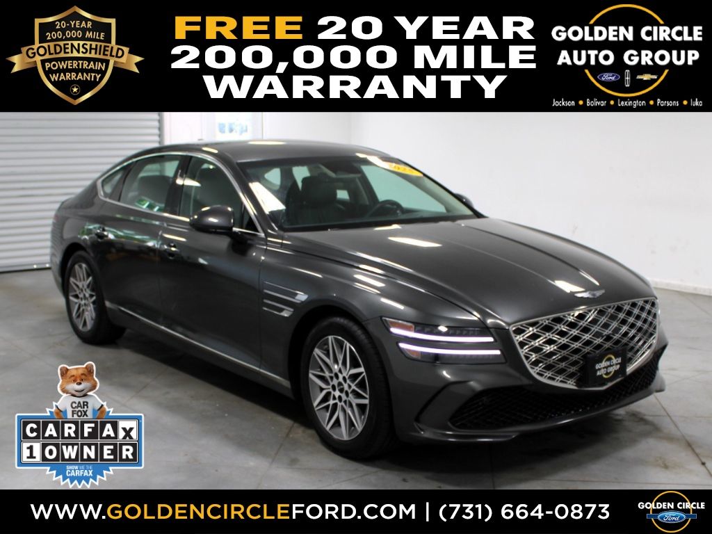 Makalu Gray 2025 Genesis G80 2.5T AWD Sedan All-Wheel Drive 8-Speed Automatic