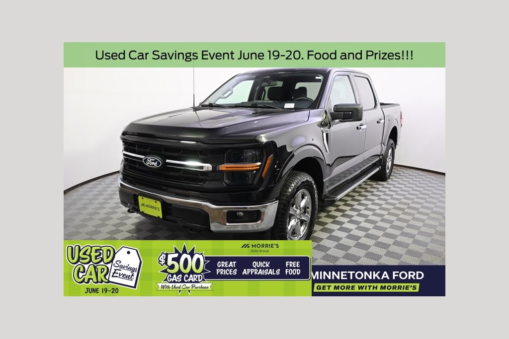 Black Metallic 2025 Ford F-150 Pickup Truck Four-Wheel Drive Automatic