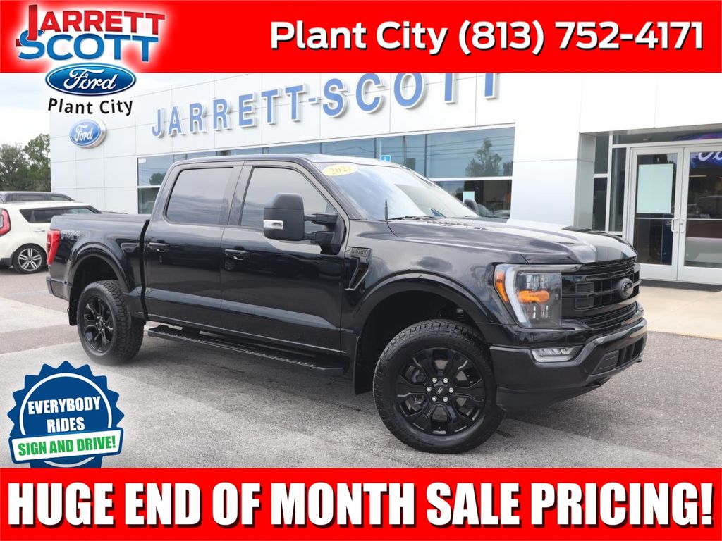 Agate Black Metallic 2022 Ford F-150 Pickup Truck Four-Wheel Drive Automatic