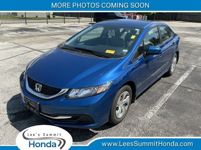 Dyno Blue Pearl 2014 Honda Civic Sedan Front-Wheel Drive Continuously Variable Transmission
