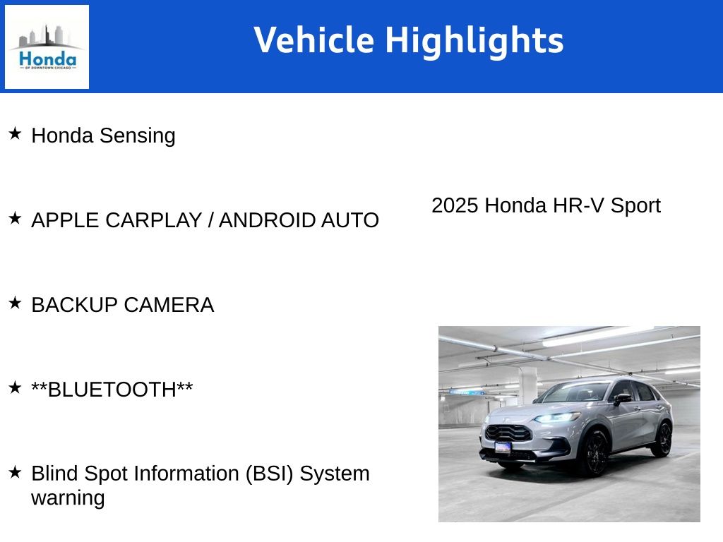 2025 Honda HR-V Sport 7