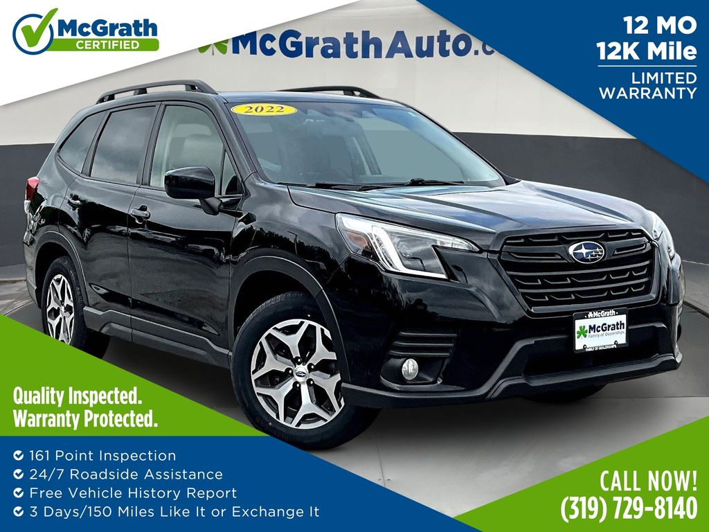 Crystal Black Silica 2022 Subaru Forester SUV / Crossover All-Wheel Drive Continuously Variable Transmission