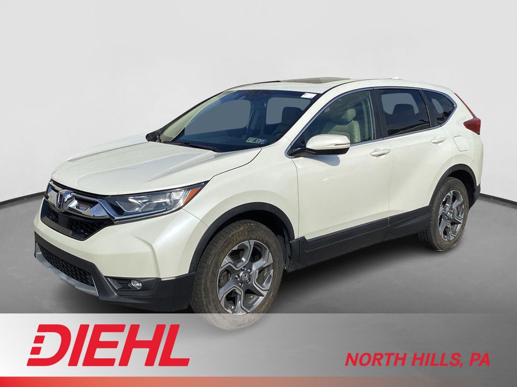 White Diamond Pearl 2017 Honda CR-V EX-L AWD SUV / Crossover All-Wheel Drive Continuously Variable Transmission