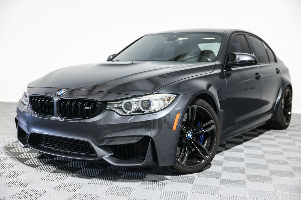 Mineral Gray Metallic 2017 BMW M3 Sedan Rear-Wheel Drive Automatic