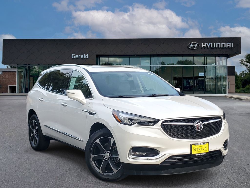 White Frost Tricoat 2021 Buick Enclave SUV / Crossover Four-Wheel Drive 9-Speed Automatic