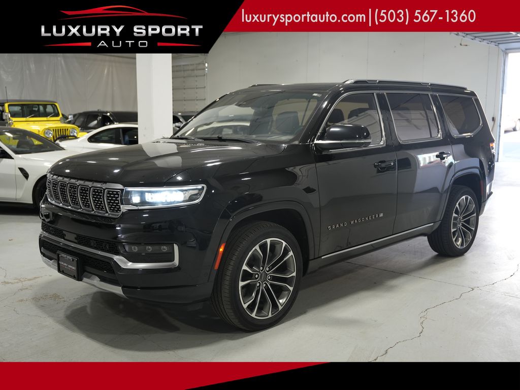 Diamond Black Crystal Pearlcoat 2022 Jeep Grand Wagoneer SUV / Crossover Four-Wheel Drive 8-Speed Automatic