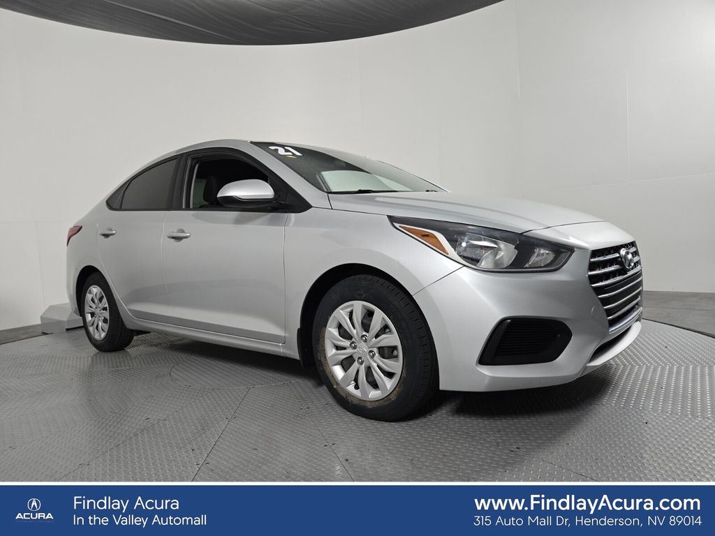 Olympus Silver 2021 Hyundai Accent Sedan Front-Wheel Drive Continuously Variable Transmission
